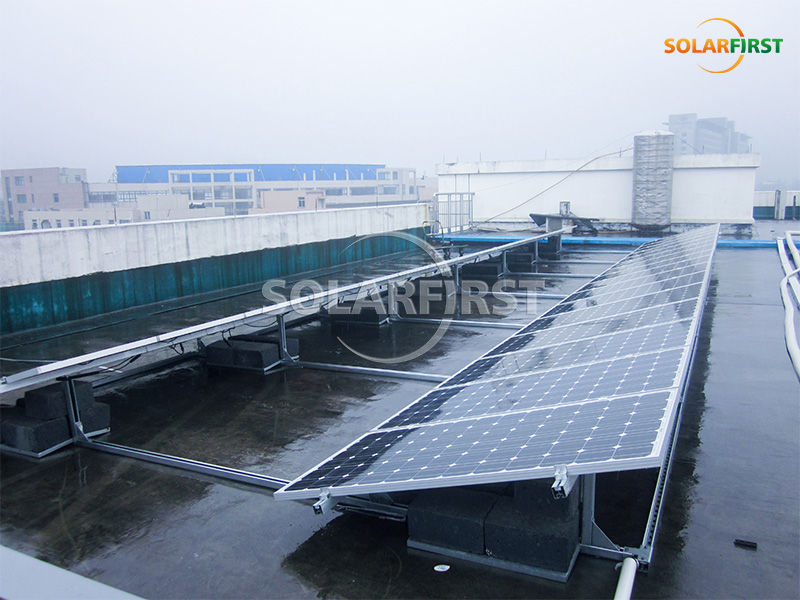中国浙江省の500KWp屋上マウント