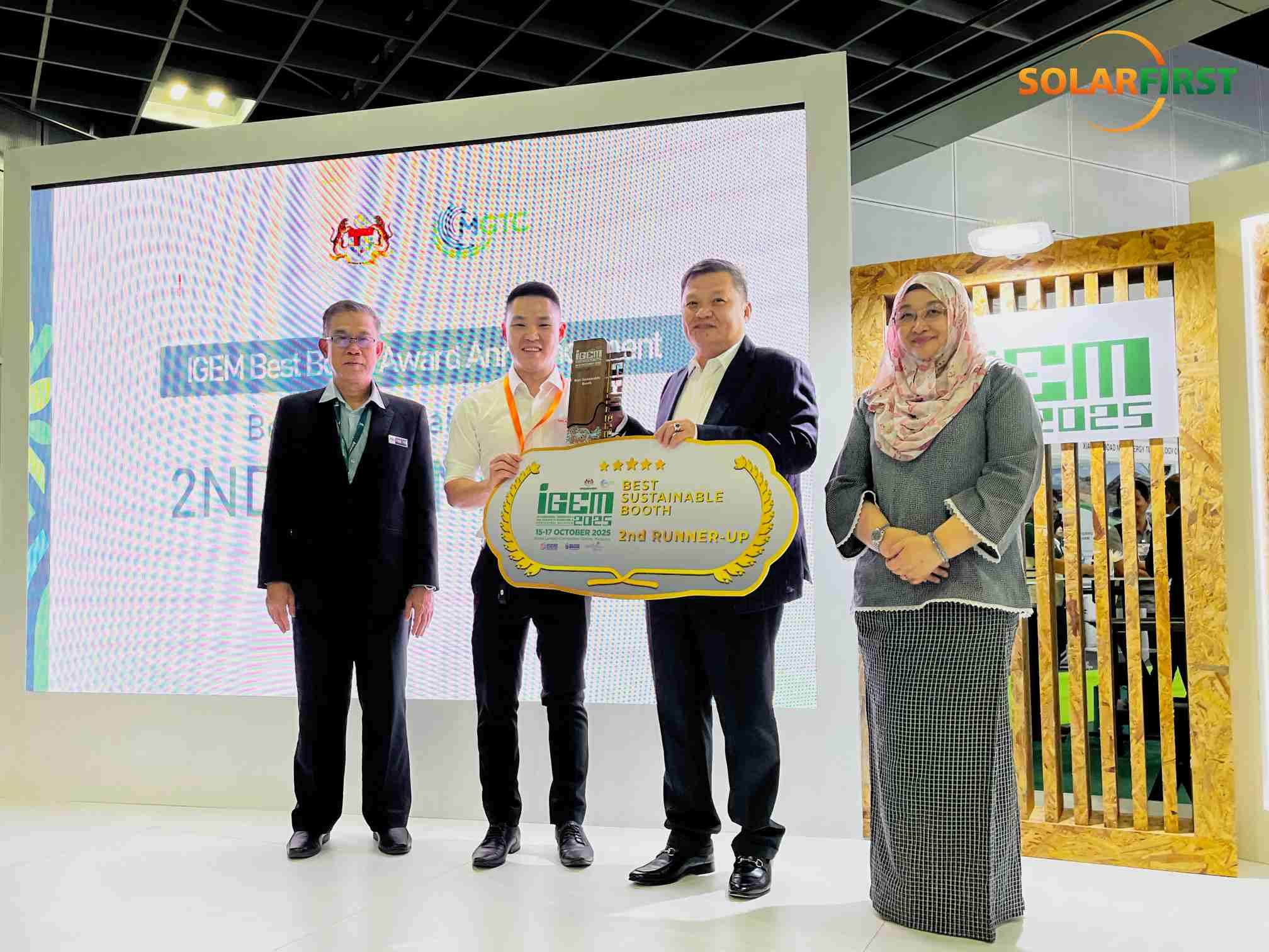 ソーラーファーストグループがIGEMで輝き、名誉あるブース賞を2つ獲得