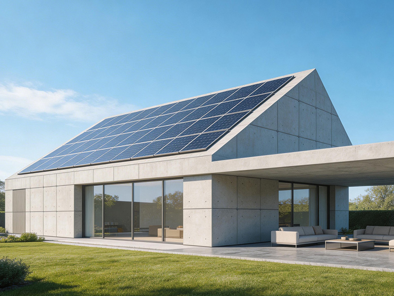 Fixed Triangular Solar Concrete Roof: Reshaping the Future of Sustainable Design — When Buildings Become Generators